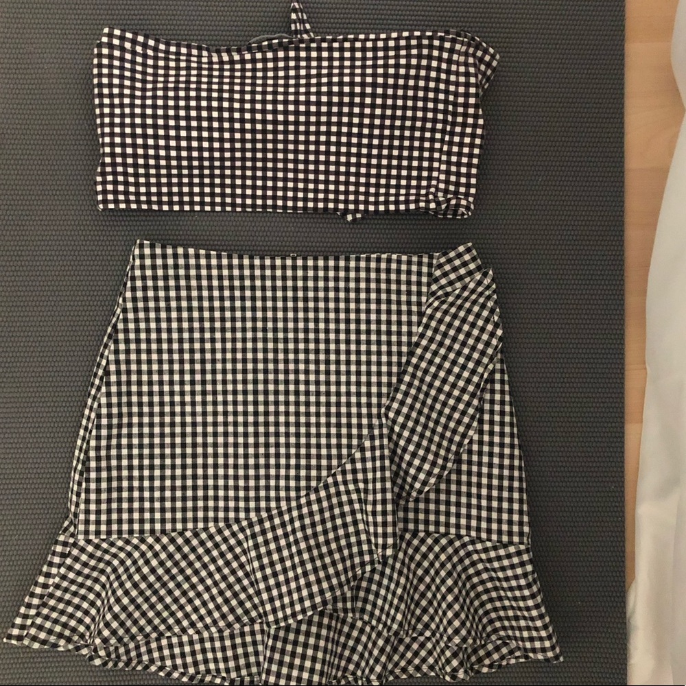 GINGHAM TWO PIECE SET